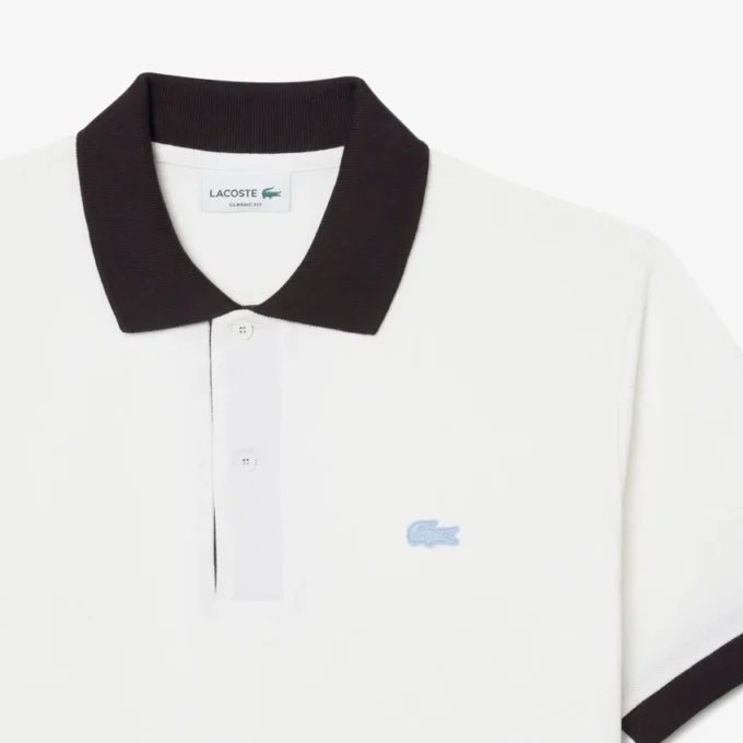 Polokošile Classic Fit s kontrastním žebrováním