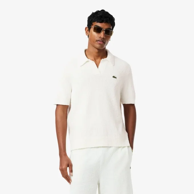 Polokošile Classic Fit z bouclé úpletu