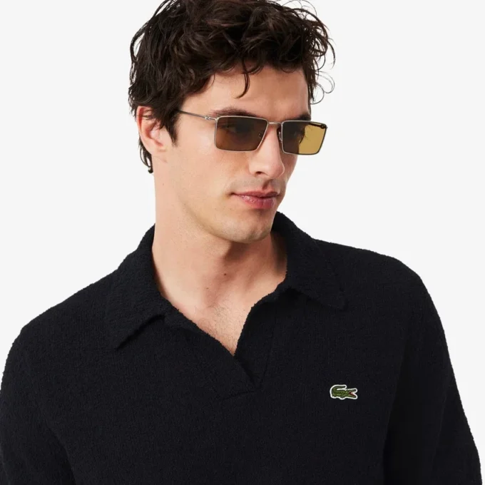 Polokošile Classic Fit z bouclé úpletu