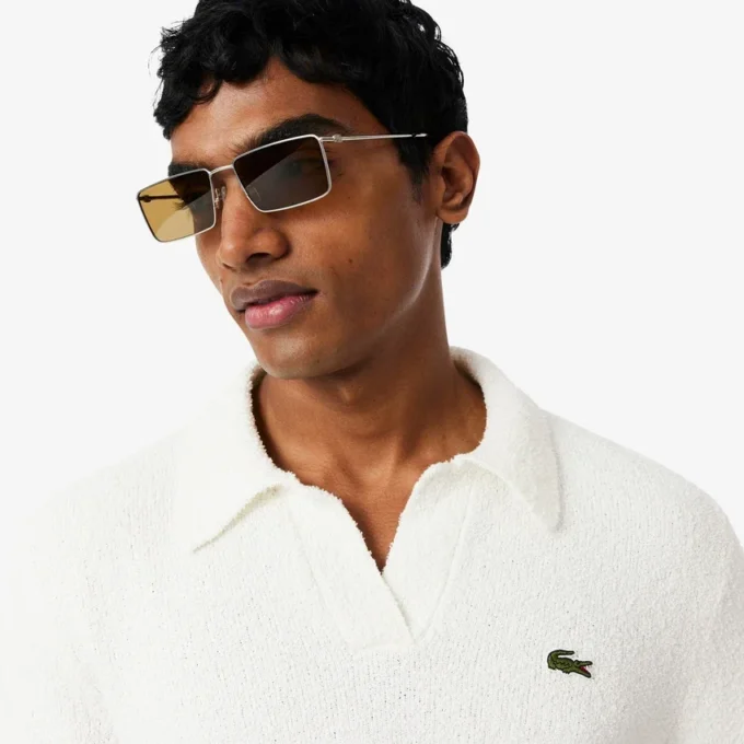 Polokošile Classic Fit z bouclé úpletu
