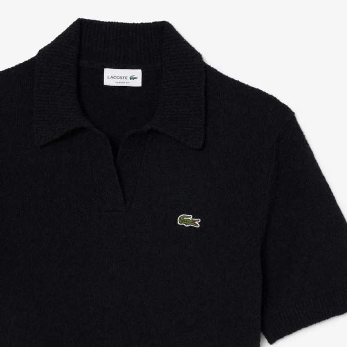 Polokošile Classic Fit z bouclé úpletu
