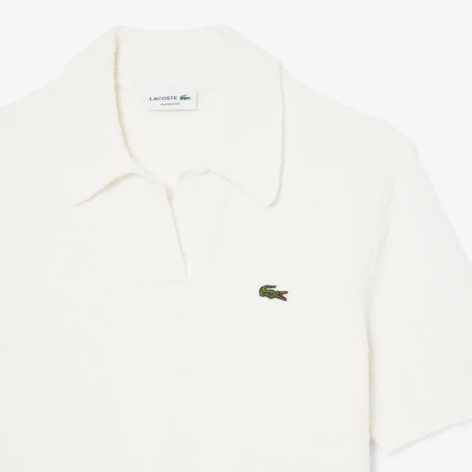 Polokošile Classic Fit z bouclé úpletu