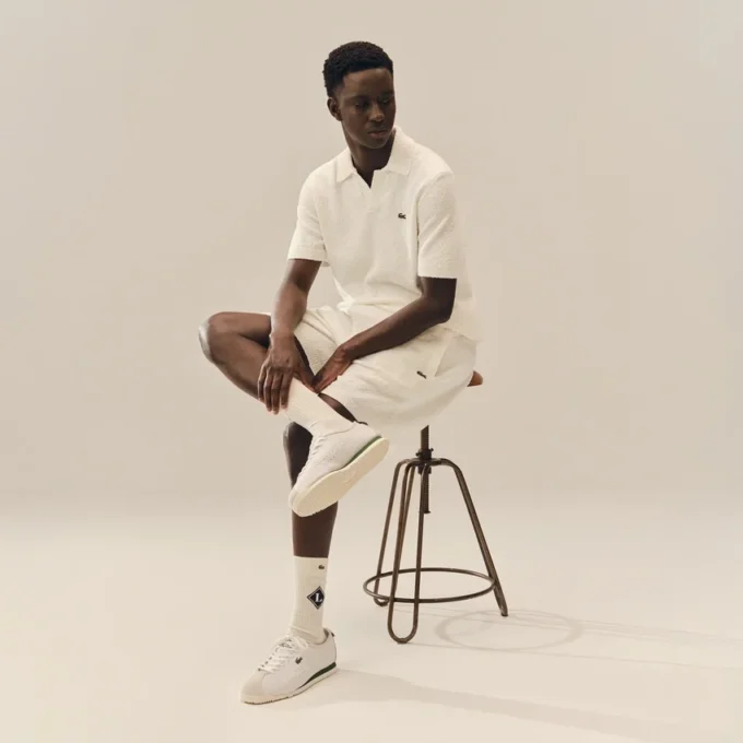 Polokošile Classic Fit z bouclé úpletu