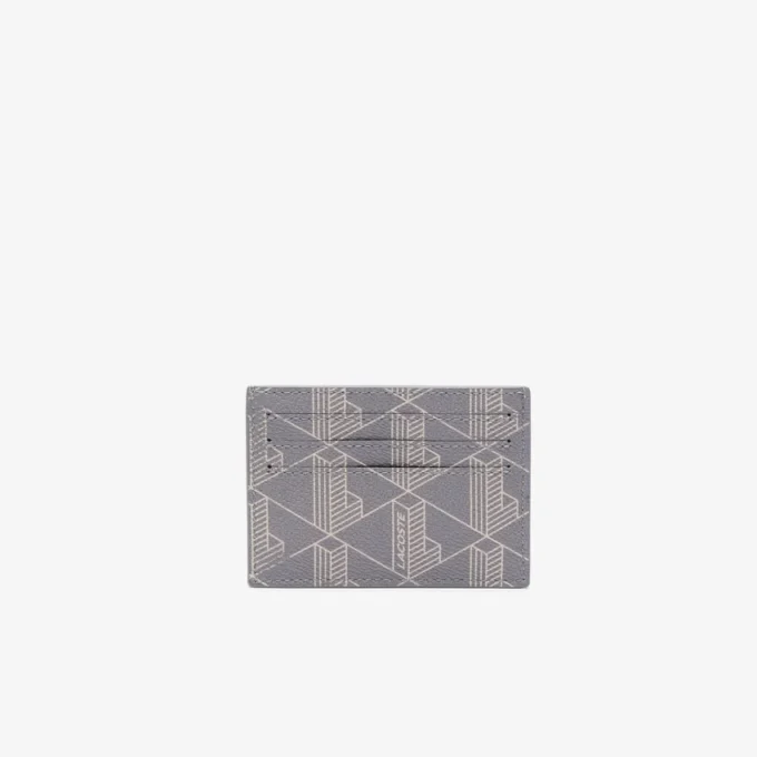 Pouzdro na karty z plátna s potiskem monogramu The Blend Pouzdro na karty z plátna s potiskem monogramu The Blend