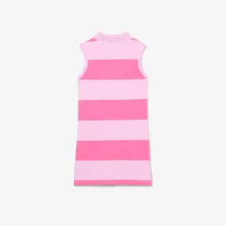 Sleeveless Polokošile s pruhy z materiálu Petit Piqué