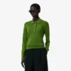 Svetr Runway s polo límcem z merino vlny Svetr Runway s polo límcem z merino vlny
