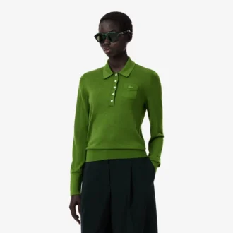 Svetr Runway s polo límcem z merino vlny