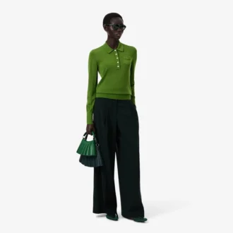 Svetr Runway s polo límcem z merino vlny
