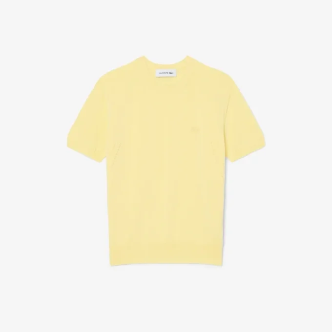 Svetr s krátkými rukávy z 3D úpletu Svetr s krátkými rukávy z 3D úpletu