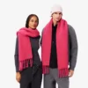 Unisex šála z alpakové vlny s třásněmi Unisex šála z alpakové vlny s třásněmi