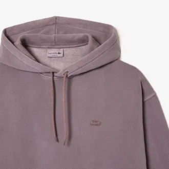 Unisexová mikina s kapucí z bavlněného fleece s volným střihem