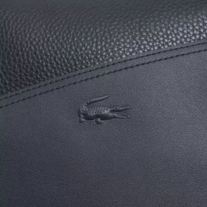 Víkendová taška Lacoste Club z lícové kůže Víkendová taška Lacoste Club z lícové kůže